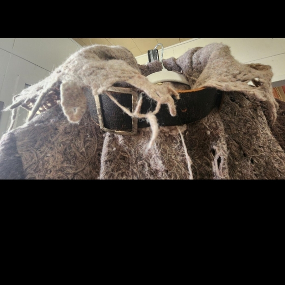 Casch by Gro Abrahamsson Long Coat Cloak Cosplay Boiled Wool Comiccon 42 - Picture 5 of 7